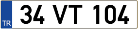 Truck License Plate